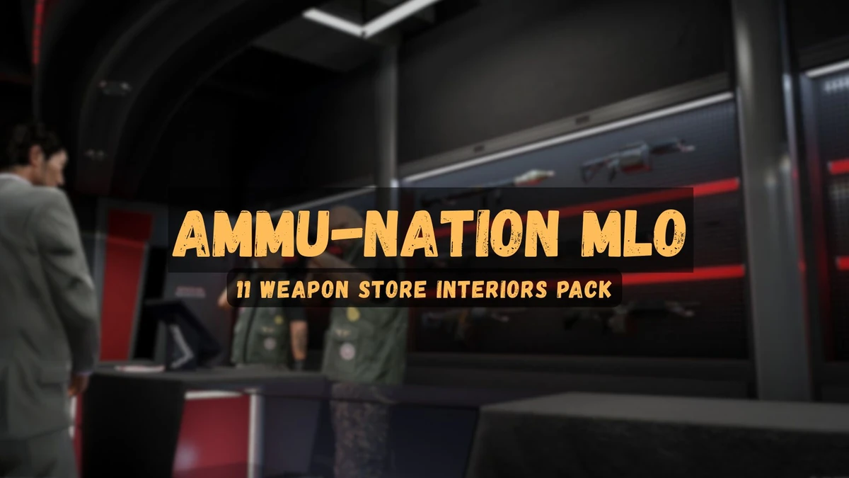Ammu-Nation MLO FiveM – 11 Weapon Store Interiors Pack